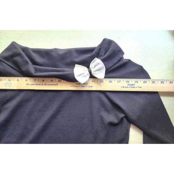 TOP/BLOUSE-INC-INTERNATIONAL CONCEPTS-Black-Cowl Neck-Silk Blend-3/4 Sleeves-Lrg - Picture 9 of 14